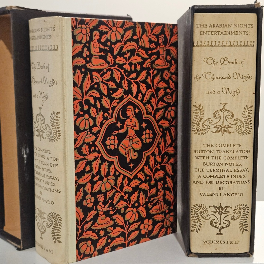 Vintage The Book of the Thousand Nights Vol 1&2 5&6 Literature 1962 Heritage